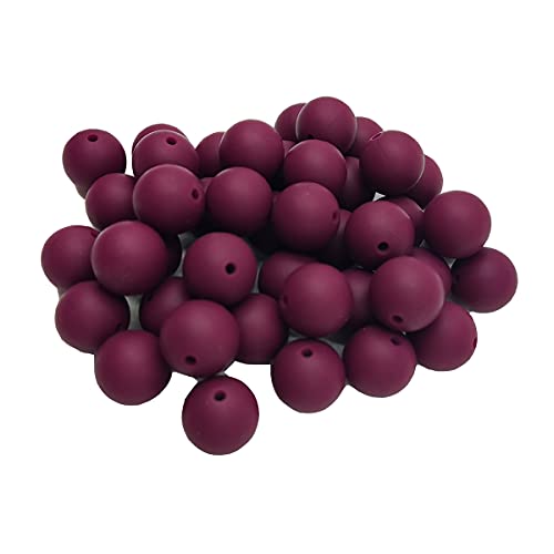 Arakierst 100 Stück Rotwein-Silikonperlen, 12 mm, runde Silikonperlen, Halskette, Armband, Silikonperlen für Schlüsselanhänger, Erwachsene, Schmuck, Halskette, Armband, Basteln Arakierst 100 Stück Rotwein-Silikonperlen, 12 mm, runde Silikonperlen, Halskette, Armband, Silikonperlen für Schlüsselanhänger, Erwachsene, Schmuck, Halskette, Armband, Basteln von ARAKIERST