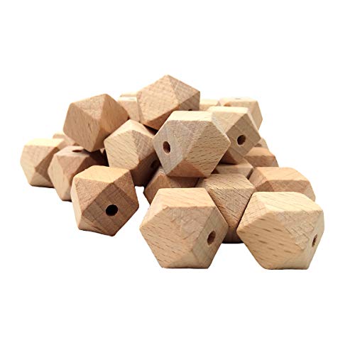 Arakierst Holzperlen aus Buchenholz, 16 mm, natürlich, unlackiert, sechseckig, lose Abstandshalter für Bastelarbeiten, Dekorationen, DIY Handwerk Arakierst Holzperlen aus Buchenholz, 16 mm, natürlich, unlackiert, sechseckig, lose Abstandshalter für Bastelarbeiten, Dekorationen, DIY Handwerk von ARAKIERST