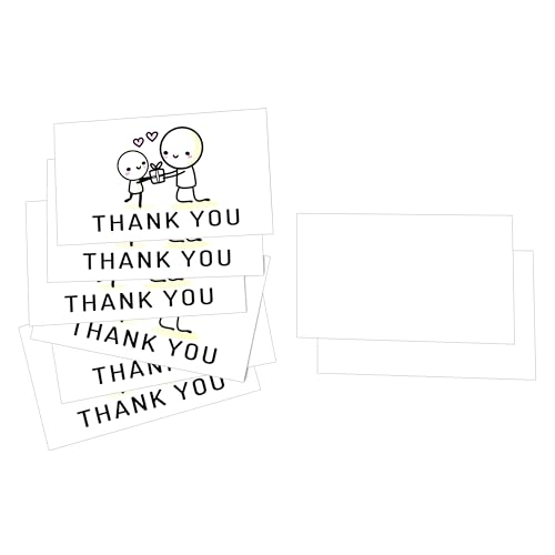 ARBEIT Dankeschön-Cartoon-Karten, 8,9 x 5,1 cm, für Kunden, Lehrer, Kollegen, Freunde, 100 Stück von ARBEIT