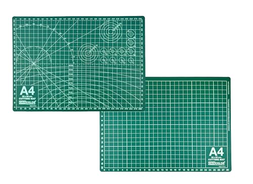 Bastel-Schneidebrett, doppelseitig, selbstheilend, Schneidematte für Patchwork, ideal für Nähen und Basteln (A4 (30 x 22 cm)) von ARBUTUS