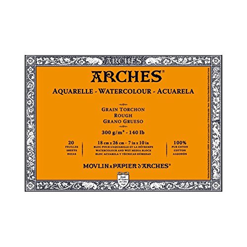 ARCHES - Aquarellpapier - Raue Koernung - 18 cm x 25,5 cm - 300 g/m4 ARCHES - Aquarellpapier - Raue Koernung - 18 cm x 25,5 cm - 300 g/m4 von ARCHES