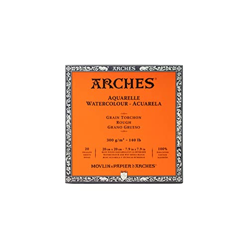 ARCHES 1795084 Aquarellblock, Holz, weiß, 20 x 20 x 1 cm von ARCHES
