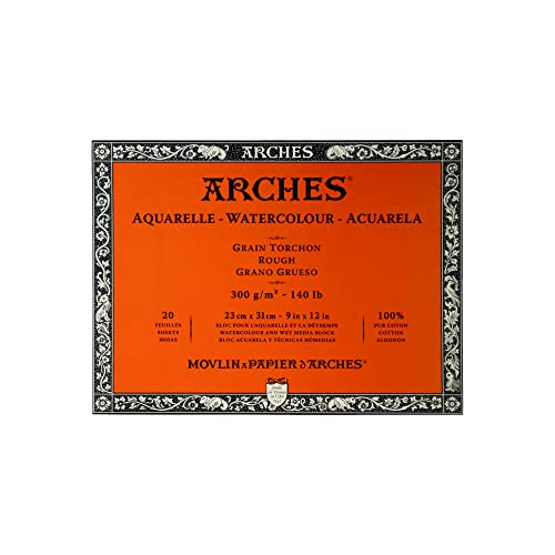 ARCHES 1795085 Aquarellblock, Holz, weiß, 31 x 23 x 1 cm von ARCHES