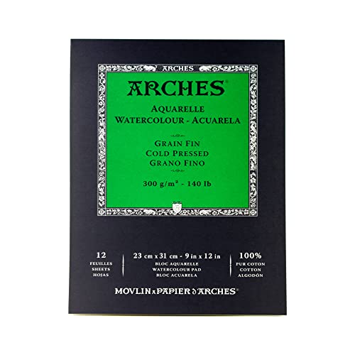 Arches Aquarellblock, Holz, weiß, 31 x 23 x 1 cm von ARCHES