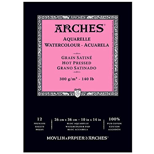 Canson 400014958 Arches Aquarell, 26 x 36 cm, naturweiß von ARCHES