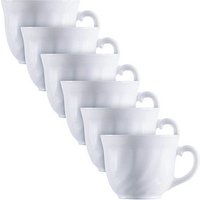 6 ARCOROC Kaffeetassen Trianon White weiß 220,0 ml von ARCOROC