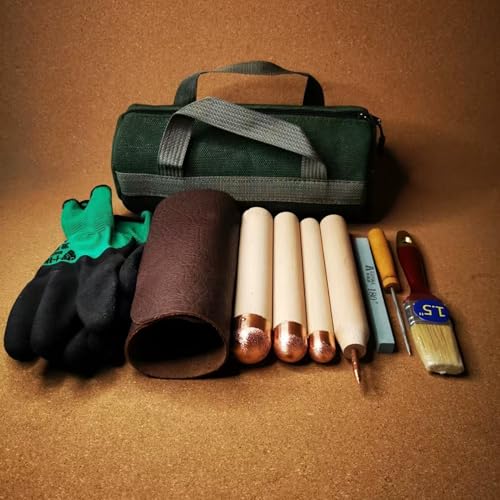 ARCVOX DIY-Steinzeit-Werkzeugsatz aus Kupfer, Feuerstein-Knappwerkzeug-Drucksplitter, Werkzeugset für Drachenkristall aus Vulkanglas, Ausklinkwerkzeuge ISHI-Sticks ARCVOX DIY-Steinzeit-Werkzeugsatz aus Kupfer, Feuerstein-Knappwerkzeug-Drucksplitter, Werkzeugset für Drachenkristall aus Vulkanglas, Ausklinkwerkzeuge ISHI-Sticks von ARCVOX