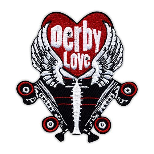 Love Roller Derby mit Flügeln, bestickt, zum Aufbügeln Love Roller Derby mit Flügeln, bestickt, zum Aufbügeln von ARDA