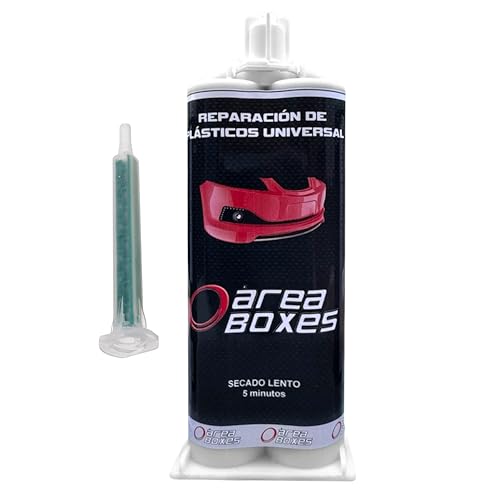 2-Komponenten-Epoxid-Kleber, Pistole, Zweikomponentenkleber, extra stark, versiegelt, füllt und klebt alle Kunststoffe, von Industrie bis zu Hause und Automobil (langsam) von AREABOXES