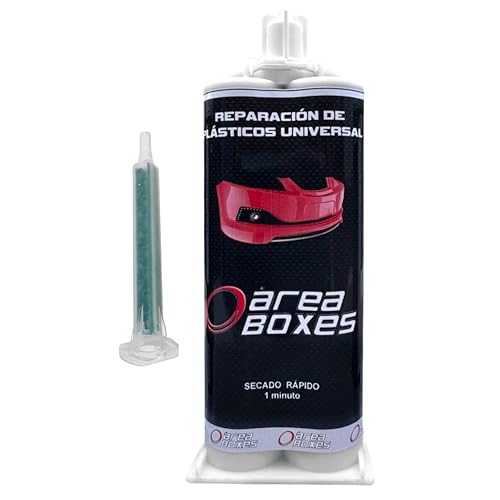 2-Komponenten-Epoxid-Kleber, Pistole, Zweikomponentenkleber, extra stark, versiegelt, füllt und klebt alle Kunststoffe, von der Industrie bis zu Hause und der Automobilindustrie (schnell) von AREABOXES
