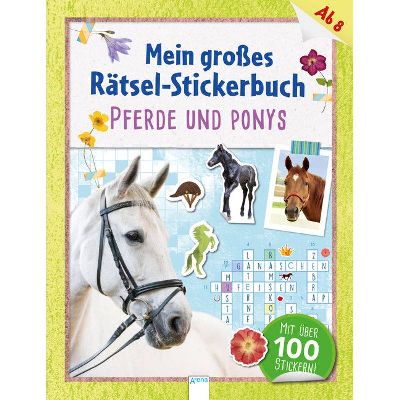 Mein Großes Rätsel-Stickerbuch. Pferde Und Ponys - Deike Press, Kartoniert (TB) von ARENA