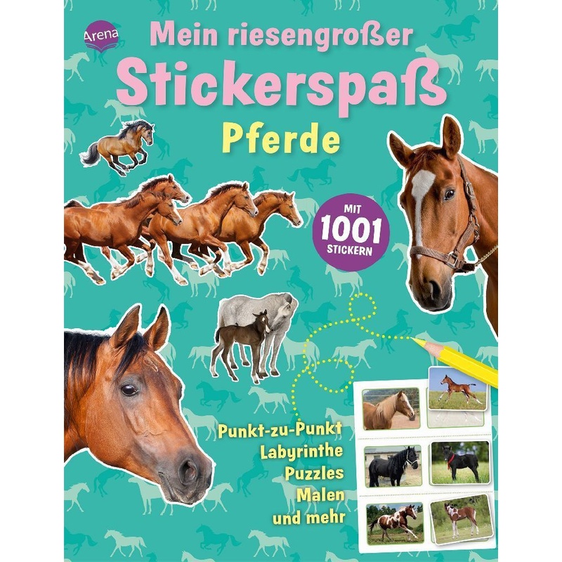 Mein Riesengroßer Stickerspaß. Pferde - Mel Plehov, Kartoniert (TB) von ARENA