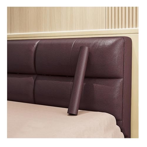 Kunstleder Selbstklebend Leder Reparatur Patch Kit Für Bett, Rotbraun Selbstklebendes Lederband Polsterung Vinyl Aufkleber Für Couches Sofa Möbel(100x30cm) von ARHEORMUH