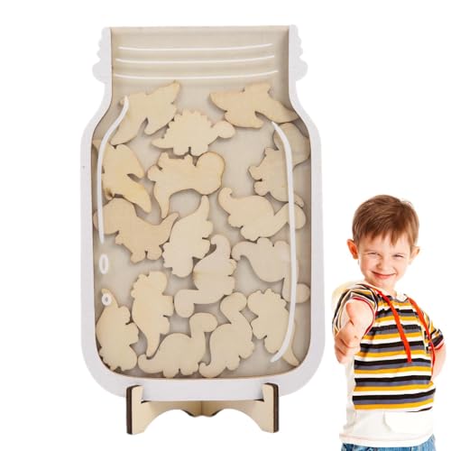 Belohnungsgläser für Kinder, Stern- und Dinosaurier-Glas-Belohnung für Kinder, lustige und motivierende Verhaltenstabelle, Belohnungsglas für und Mädchen Belohnungsgläser für Kinder, Stern- und Dinosaurier-Glas-Belohnung für Kinder, lustige und motivierende Verhaltenstabelle, Belohnungsglas für und Mädchen von ARIOU