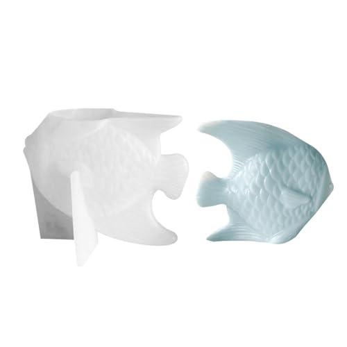 Goldfischform, Fischkerzenform – Formen für Kerzen in Fischform, Epoxidharz, Gips-Silikonformen aus Epoxidharz für die ästhetische Dekoration des Hauses, Tischdekoration, Verzierungen, Handbuch von ARIOU