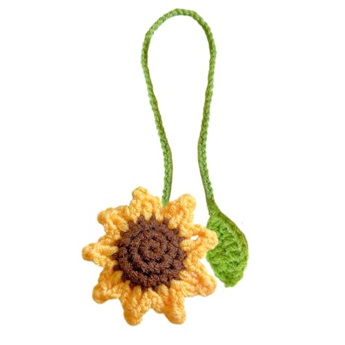 Häkel-Lesezeichen – Niedliche gestrickte Sonnenblumen-/Gänseblümchen-Lesezeichen | Handgefertigter Blumen-Schlüsselanhänger für Leser und Schriftsteller | seltene Ansicht, hängende Häkelblume Häkel-Lesezeichen – Niedliche gestrickte Sonnenblumen-/Gänseblümchen-Lesezeichen | Handgefertigter Blumen-Schlüsselanhänger für Leser und Schriftsteller | seltene Ansicht, hängende Häkelblume von ARIOU
