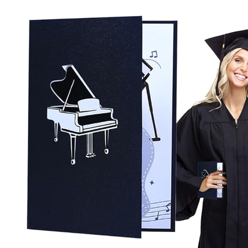 Kreative Karte, Pop-Up-Karte, Klavier-Grußkarte, handgefertigte Geburtstagskarte, lustige, faltbare Feierkarte für Glückwünsche und Erntedankfest Kreative Karte, Pop-Up-Karte, Klavier-Grußkarte, handgefertigte Geburtstagskarte, lustige, faltbare Feierkarte für Glückwünsche und Erntedankfest von ARIOU