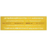 ARISTO Schriftschablone gelb von ARISTO