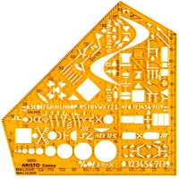 ARISTO Zeichenschablone gelb von ARISTO