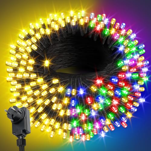 ARKOCHIC 105M Lichterkette außen, 1000 LED Lichterkette Weihnachtsbaum außen innen mit Fernbedienung,11 Modi wasserdicht Weihnachtsbeleuchtung aussen für Garten Balkon Hochzeit, Warmweiß/Bunt ARKOCHIC 105M Lichterkette außen, 1000 LED Lichterkette Weihnachtsbaum außen innen mit Fernbedienung,11 Modi wasserdicht Weihnachtsbeleuchtung aussen für Garten Balkon Hochzeit, Warmweiß/Bunt von ARKOCHIC