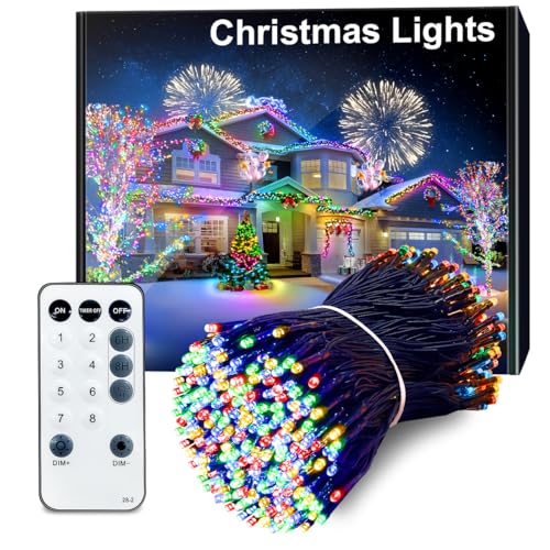 ARKOCHIC 30M Buntß Lichterkette, 300 warmweiß LED Lichterkette Weihnachtsbaum innen mit Fernbedienung,8 Modi Weihnachtsbeleuchtung für Garten Balkon, Grünes Seil ARKOCHIC 30M Buntß Lichterkette, 300 warmweiß LED Lichterkette Weihnachtsbaum innen mit Fernbedienung,8 Modi Weihnachtsbeleuchtung für Garten Balkon, Grünes Seil von ARKOCHIC