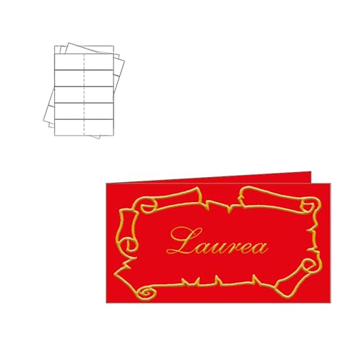ARKRAFT 40 personalisierbare Karten für Gastgeschenke zum Basteln (Laurea L2) von ARKRAFT