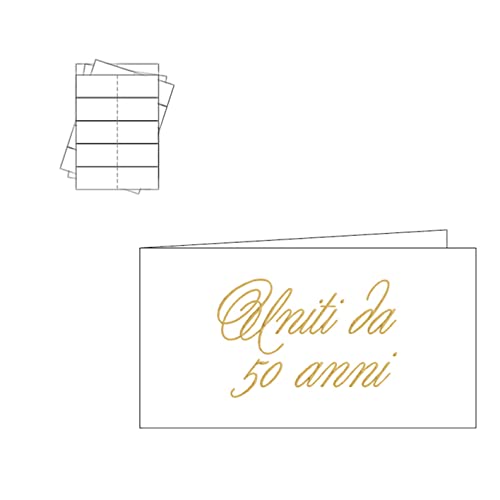 ARKRAFT Bonbonierkarten zum 50. Hochzeitstag, Packung mit 20 Stück (50 Jahrestag) von ARKRAFT