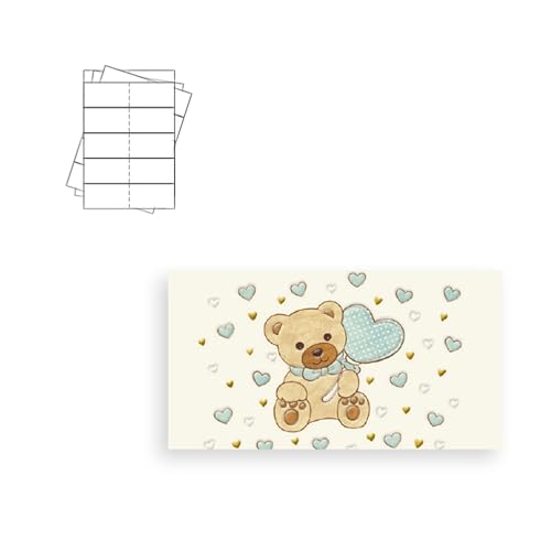 ARKRAFT Kärtchen für Gastgeschenke zum Basteln, Papier, 300 g, personalisierbar mit PC und Drucker (Kinderwart, 40) von ARKRAFT