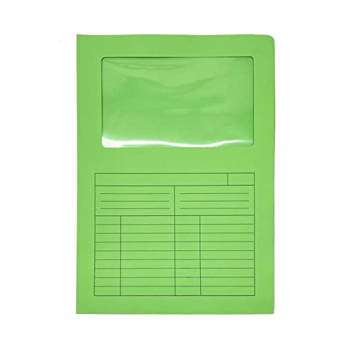 ARKRAFT Office-Dokumentenmappe mit Fensterformat A4 (30, Grün) von ARKRAFT