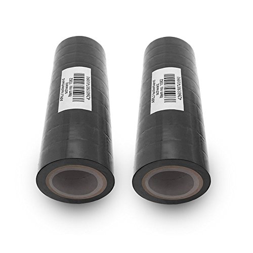 ARLI Isolierband 20x schwarz 10m je Rolle Klebeband Isolier band Isoband Universal selbstklebendes Klebe Band zum isolieren reparieren elektrischer Leitungen installation kfz 20 Stück ARLI Isolierband 20x schwarz 10m je Rolle Klebeband Isolier band Isoband Universal selbstklebendes Klebe Band zum isolieren reparieren elektrischer Leitungen installation kfz 20 Stück von ARLI
