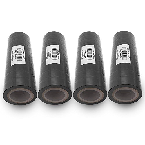 ARLI Isolierband 40x schwarz 10m je Rolle Klebeband Isolier band Isoband Universal selbstklebendes Klebe Band zum isolieren reparieren elektrischer Leitungen installation kfz 40 Stück ARLI Isolierband 40x schwarz 10m je Rolle Klebeband Isolier band Isoband Universal selbstklebendes Klebe Band zum isolieren reparieren elektrischer Leitungen installation kfz 40 Stück von ARLI