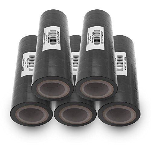 ARLI Isolierband 50x schwarz 10m je Rolle Klebeband Isolier band Isoband Universal selbstklebendes Klebe Band zum isolieren reparieren elektrischer Leitungen installation kfz 50 Stück ARLI Isolierband 50x schwarz 10m je Rolle Klebeband Isolier band Isoband Universal selbstklebendes Klebe Band zum isolieren reparieren elektrischer Leitungen installation kfz 50 Stück von ARLI