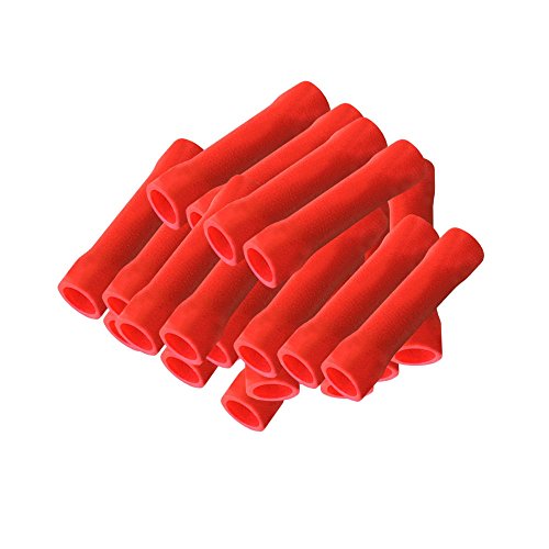 Stossverbinder vollisoliert 50x Stoßverbinder Rot 0,5 - 1,5 mm² isoliert Crimpzange Quetschverbinder Kabelverbinder Crimp Zange Verbinder Kabelschuhe kfz ARLI von ARLI