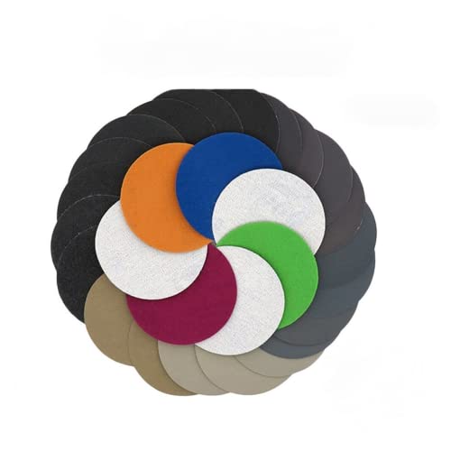 100 Stück 75 mm Nass-Trocken-Schleifscheiben, Körnung 320/400/600/800/1000/1500/2000/3000/5000/1000 Körnung Schleifpapier Scheibe 100 Stück 75 mm Nass-Trocken-Schleifscheiben, Körnung 320/400/600/800/1000/1500/2000/3000/5000/1000 Körnung Schleifpapier Scheibe von ARMYJY