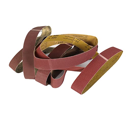 7 Stück schleifband, 50x686mm bandschleifer schleifbänder 120/240/320/400/600/800/1000 Körnungen zum Schleifen, Feilen, Schärfen 7 Stück schleifband, 50x686mm bandschleifer schleifbänder 120/240/320/400/600/800/1000 Körnungen zum Schleifen, Feilen, Schärfen von ARMYJY