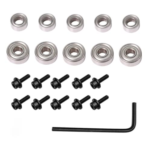 Ersatz-Kugellager für Oberfräsen-Bit, 10 Stück Kugellager in 2 Größen,Reparaturzubehör, Werkzeug-Set, 10 Stück Ersatz-Kugellager für Oberfräsen-Bit, 10 Stück Kugellager in 2 Größen,Reparaturzubehör, Werkzeug-Set, 10 Stück von ARMYJY