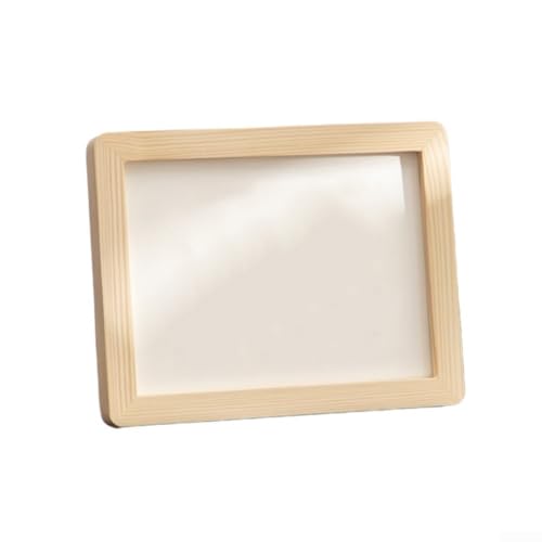 Bilderrahmen aus Massivholz, 25,4 cm, mit abgerundeten Ecken, Wandmontage, Dekor für Foto-Display (Holz) von ARMYJY