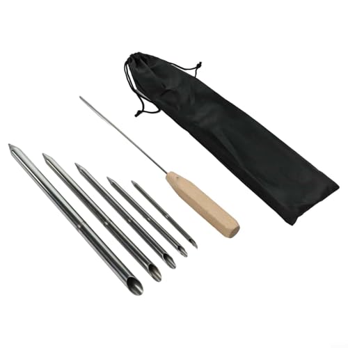 Professionelles Seil-Spleißwerkzeug-Set, Marine-Qualität, Edelstahl-Fids-Set mit 5 Größen, Flechtnadel für Segelwinde Professionelles Seil-Spleißwerkzeug-Set, Marine-Qualität, Edelstahl-Fids-Set mit 5 Größen, Flechtnadel für Segelwinde von ARMYJY