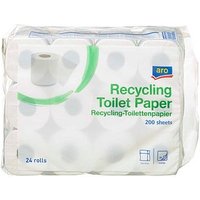 aro Toilettenpapier 2-lagig Recyclingpapier, 24 Rollen von ARO