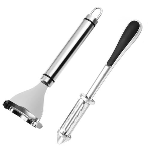 AROMUJOY Sparschäler und Maisschäler 2er Set, 3-in-1 Kartoffelschäler Gemüse Edelstahl für Tomaten, Karotten, Obst, Maiskernentferner Werkzeug für Gekochte und Frische Maiskörner AROMUJOY Sparschäler und Maisschäler 2er Set, 3-in-1 Kartoffelschäler Gemüse Edelstahl für Tomaten, Karotten, Obst, Maiskernentferner Werkzeug für Gekochte und Frische Maiskörner von AROMUJOY