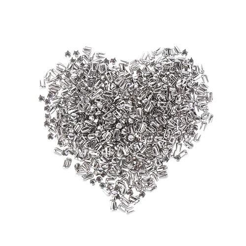 AROYEL 500 Stück Basteln Silber Spikes Nieten Vier Krallen Nagel Metall DIY für Kleidung Kleidung Perlen Maschine Zubehör von AROYEL