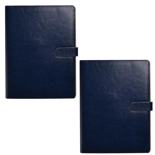 A4 Portfolio-Hülle, Executive Business Dokumenten-Organizer mit Klemmbrett und Block, Kartenhalter für Schule, Büro, Konferenz (Blau, 2 Stück) von ARPAN