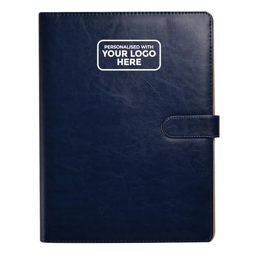 Arpan Dokumententasche mit individuellem Logo, A4, Dokumenten-Organizer mit Klemmbrett und Notizblock, Blau von ARPAN