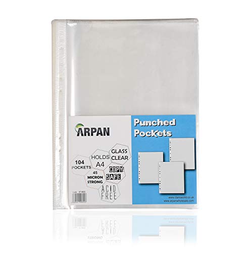 Arpan Klarsichthüllen, A4, 45 Mikrometer, Klarsichthüllen, A4, 2 Stück von ARPAN