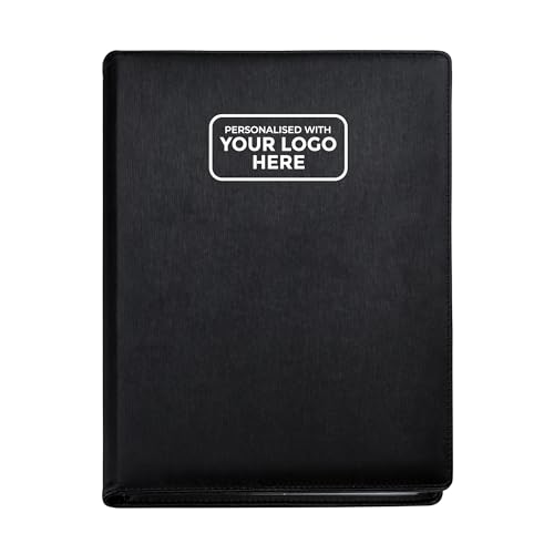 Arpan Präsentationsmappe mit personalisiertem Logo, 24 Taschen, 48 Seiten, A4, Dokumentenmappe, Sichtbuch, Portfolio, professionelle Konferenzmappe, Kunstleder, Schwarz Arpan Präsentationsmappe mit personalisiertem Logo, 24 Taschen, 48 Seiten, A4, Dokumentenmappe, Sichtbuch, Portfolio, professionelle Konferenzmappe, Kunstleder, Schwarz von ARPAN