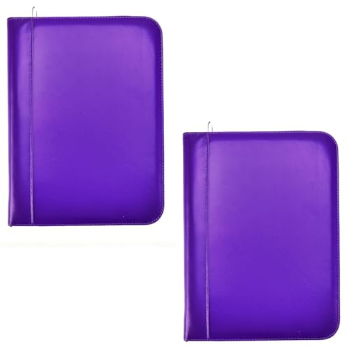 Arpan Ringbuch mit Taschenrechner, Notizblock und Stifthalter, A4, mit Reißverschluss, für den persönlichen und professionellen Gebrauch, Violett von ARPAN