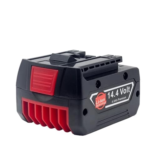 ARPZPPSK Lithium-Batterie-Akku, Kompatibel Mit Bosch, Elektrowerkzeug, 14,4 V, 4,0 Ah, for GBH GDR GSR 1080 DDS180 BAT614G, Ersatz-Li-Ionen-Akku-Ladegerät-Set(1pc 4.0Ah) von ARPZPPSK