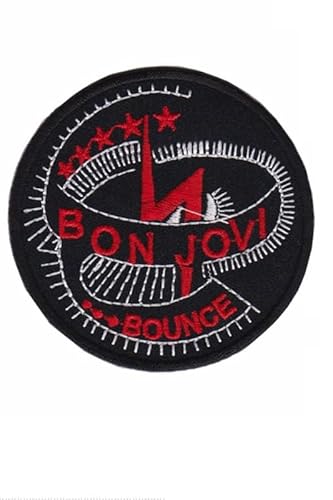 Aufnäher mit Aufschrift "Bon Jovi", bestickt, zum Aufbügeln Aufnäher mit Aufschrift "Bon Jovi", bestickt, zum Aufbügeln von ARPatches