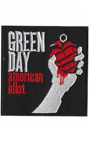 Green Day Aufnäher mit amerikanischem Idioten, bestickt, zum Aufbügeln von ARPatches