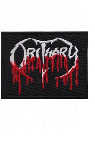 Obituary Blood Death Metal Band Patch Badge Embroidered Iron on Applique Patch Accessory von ARPatches